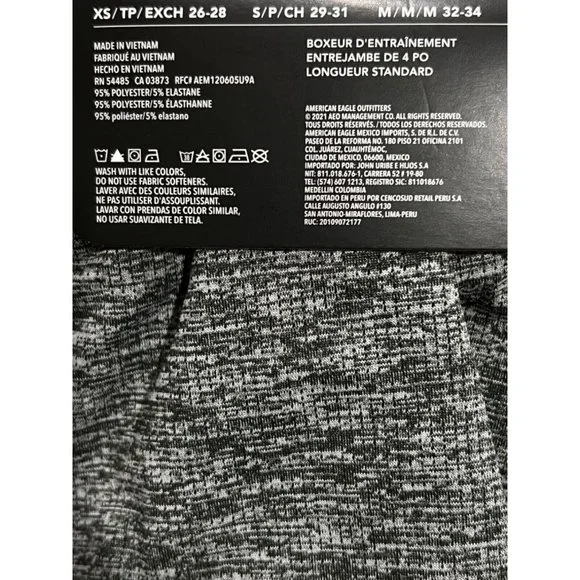 NWT AMERICAN EAGLE Training Boxer 4" Inseam Sz XXL Green - Picture 3 of 3